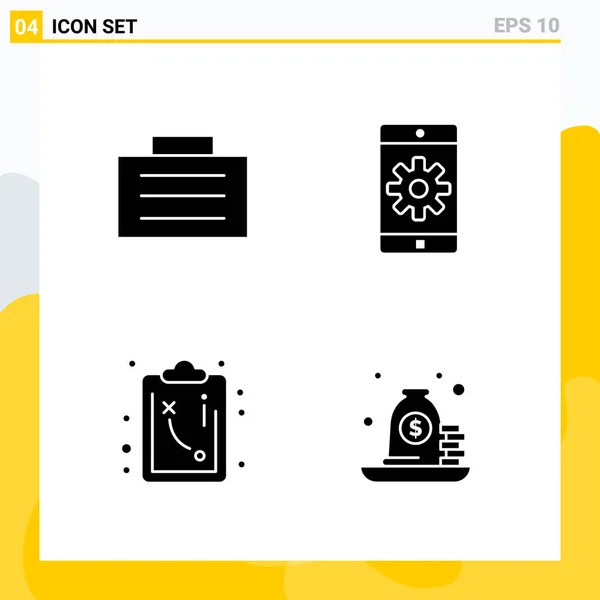 Conjunto Iconos Creativos Universales Simplemente Vector Ilustraciones Para Aplicaciones Web — Vector de stock