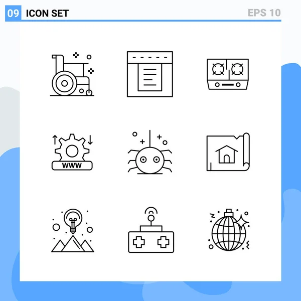 Set de 25 iconos de negocio universales Vector — Vector de stock