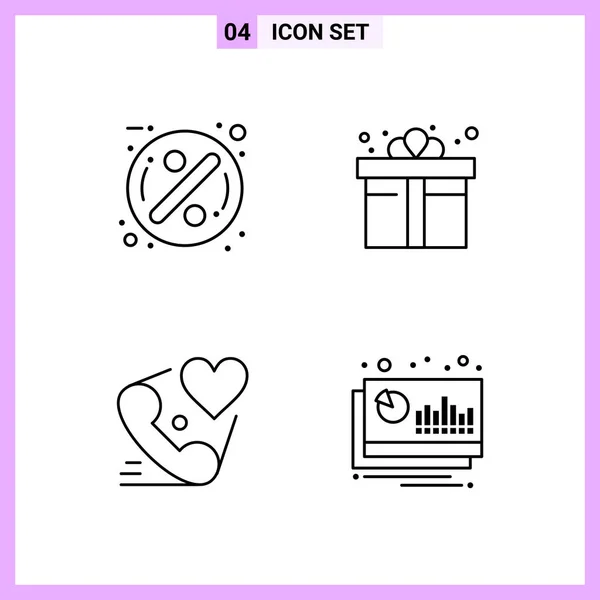 Set Universal Creative Icons Simply Vector Illustrations Web Mobile Apps — Stock Vector