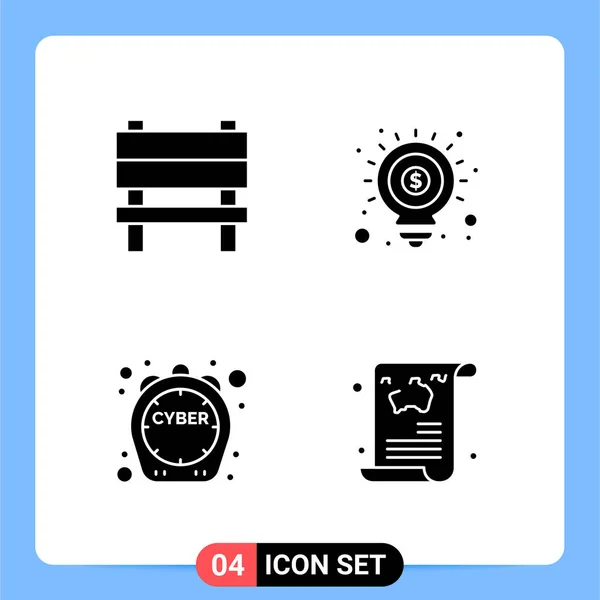 Conjunto Iconos Creativos Universales Simplemente Vector Ilustraciones Para Aplicaciones Web — Vector de stock