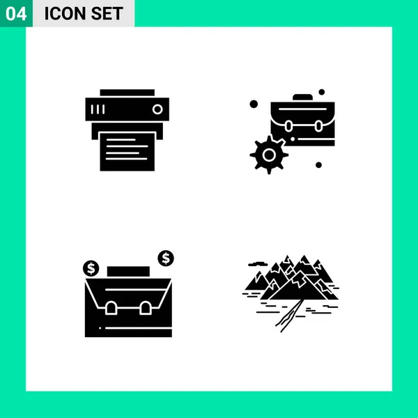 Conjunto Iconos Creativos Universales Simplemente Vector Ilustraciones Para Aplicaciones Web — Archivo Imágenes Vectoriales