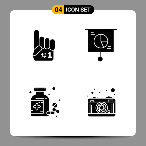 Conjunto Iconos Creativos Universales Simplemente Vector Ilustraciones Para Aplicaciones Web — Archivo Imágenes Vectoriales