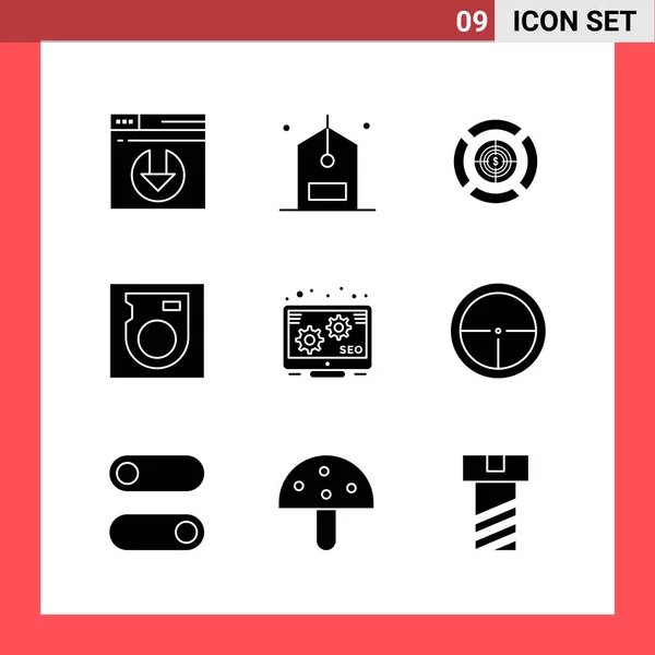 Conjunto Iconos Creativos Universales Simplemente Vector Ilustraciones Para Aplicaciones Web — Vector de stock