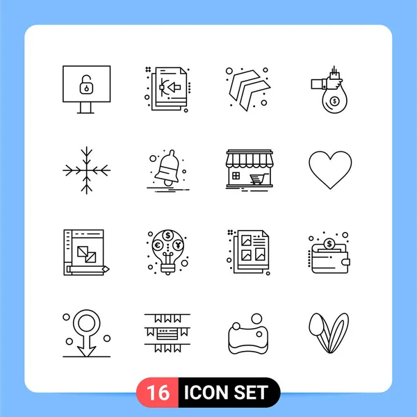 Conjunto Iconos Creativos Universales Simplemente Vector Ilustraciones Para Aplicaciones Web — Vector de stock