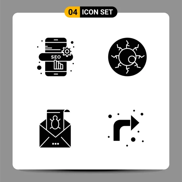 Conjunto Iconos Creativos Universales Simplemente Vector Ilustraciones Para Aplicaciones Web — Vector de stock