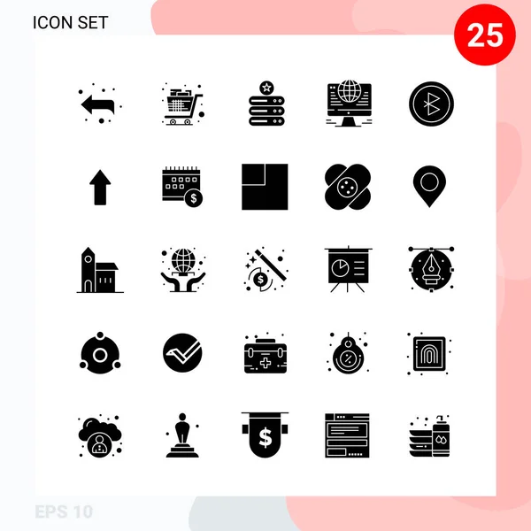 Conjunto Iconos Creativos Universales Simplemente Vector Ilustraciones Para Aplicaciones Web — Archivo Imágenes Vectoriales