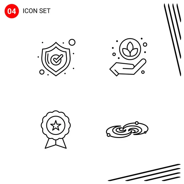 Set Dari Ikon Kreatif Universal Cukup Ilustrasi Vektor Untuk Aplikasi - Stok Vektor