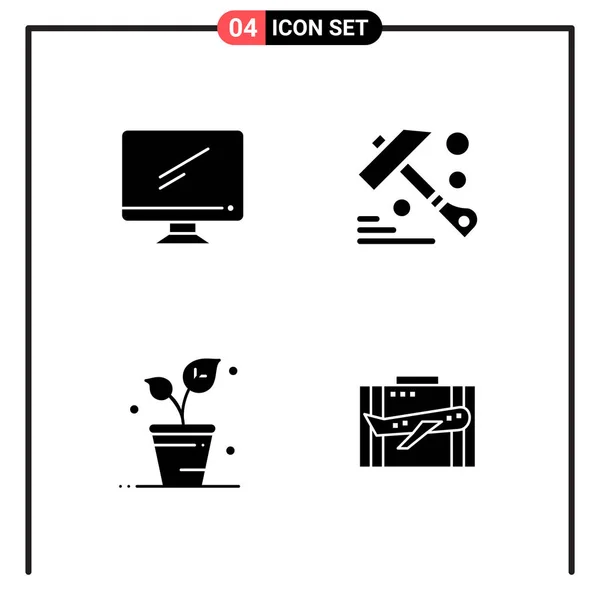 Set Dari Ikon Kreatif Universal Cukup Ilustrasi Vektor Untuk Aplikasi - Stok Vektor