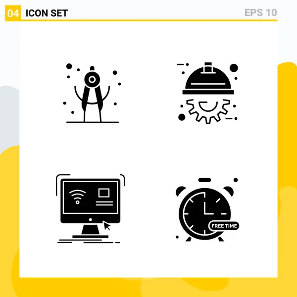 Set Universal Creative Icons Simply Vector Illustrations Web Mobile Apps — Stock Vector