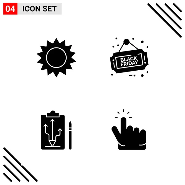 Conjunto Iconos Creativos Universales Simplemente Vector Ilustraciones Para Aplicaciones Web — Vector de stock