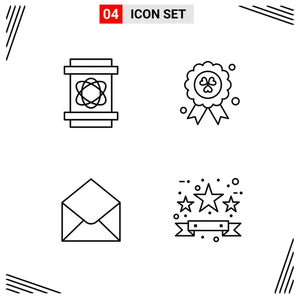 Conjunto Iconos Creativos Universales Simplemente Vector Ilustraciones Para Aplicaciones Web — Archivo Imágenes Vectoriales