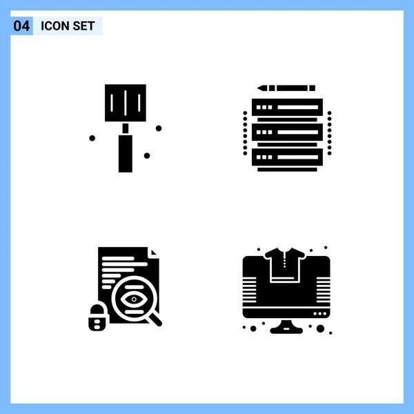 Conjunto Iconos Creativos Universales Simplemente Vector Ilustraciones Para Aplicaciones Web — Archivo Imágenes Vectoriales