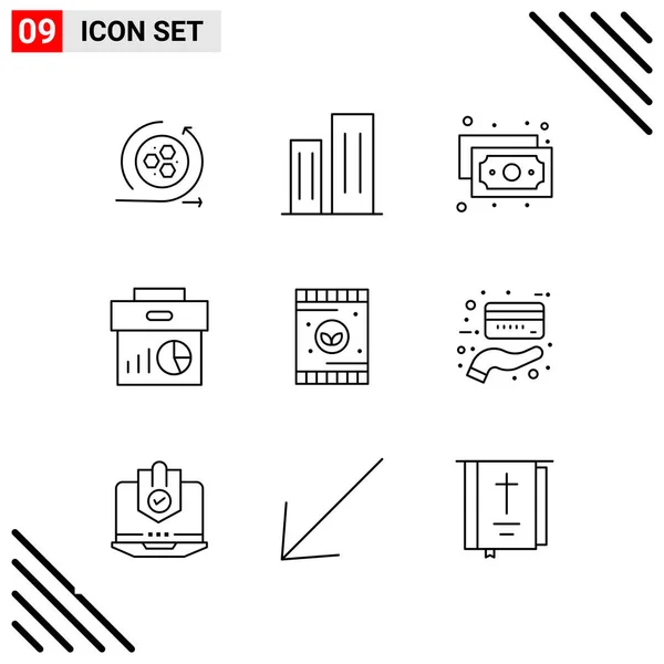 Conjunto Iconos Creativos Universales Simplemente Vector Ilustraciones Para Aplicaciones Web — Archivo Imágenes Vectoriales