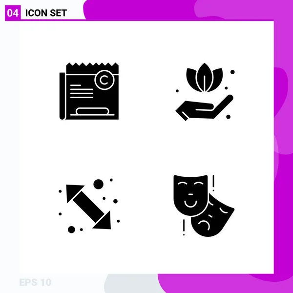 Conjunto Iconos Creativos Universales Simplemente Vector Ilustraciones Para Aplicaciones Web — Vector de stock