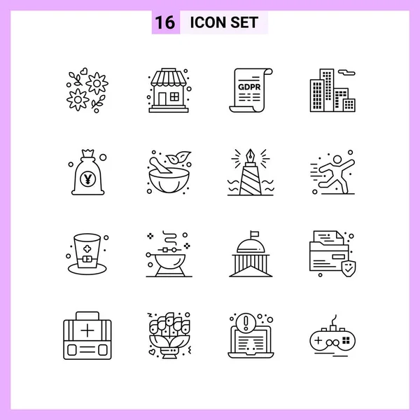 Set Universal Creative Icons Simply Vector Illustrations Web Mobile Apps — Stock Vector