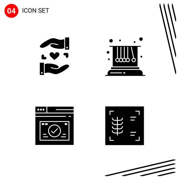 Conjunto Iconos Creativos Universales Simplemente Vector Ilustraciones Para Aplicaciones Web — Vector de stock