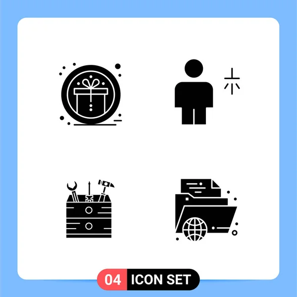 Conjunto Iconos Creativos Universales Simplemente Vector Ilustraciones Para Aplicaciones Web — Vector de stock