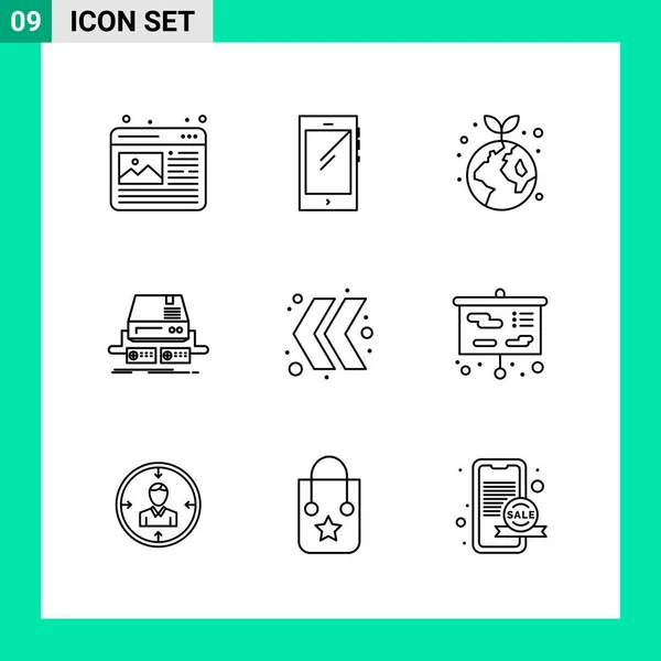 Set van 25 Universele Business Iconen Vector — Stockvector