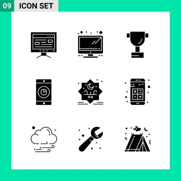 Conjunto Iconos Creativos Universales Simplemente Vector Ilustraciones Para Aplicaciones Web — Vector de stock