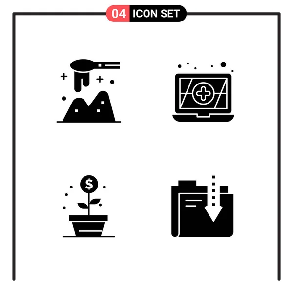 Conjunto Iconos Creativos Universales Simplemente Vector Ilustraciones Para Aplicaciones Web — Vector de stock