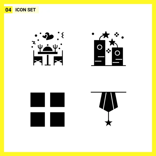 Creative Icons Set Design White Background — Stock Vector