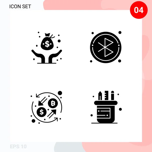 Conjunto Iconos Creativos Universales Simplemente Vector Ilustraciones Para Aplicaciones Web — Vector de stock