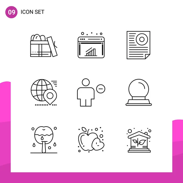 Set Universal Creative Icons Simply Vector Illustrations Web Mobile Apps — Stock Vector