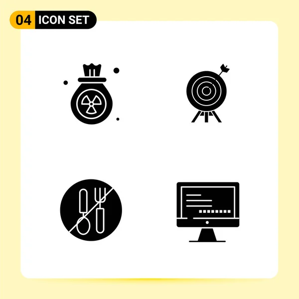 Conjunto Iconos Creativos Universales Simplemente Vector Ilustraciones Para Aplicaciones Web — Vector de stock