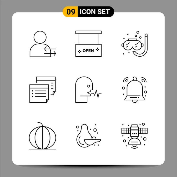 Set de 25 iconos de negocio universales Vector — Vector de stock