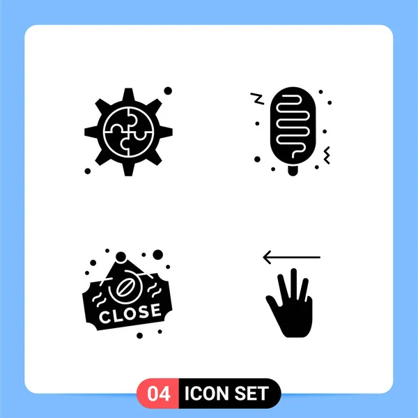 Conjunto Iconos Creativos Universales Simplemente Vector Ilustraciones Para Aplicaciones Web — Vector de stock