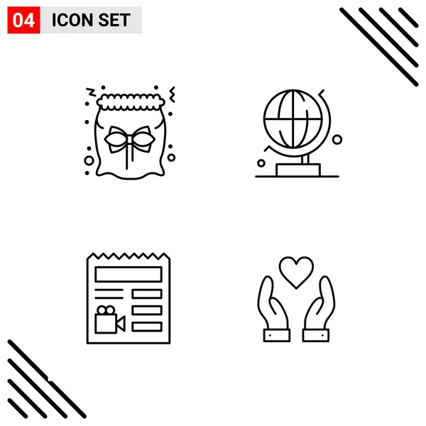 Conjunto Iconos Creativos Universales Simplemente Vector Ilustraciones Para Aplicaciones Web — Vector de stock