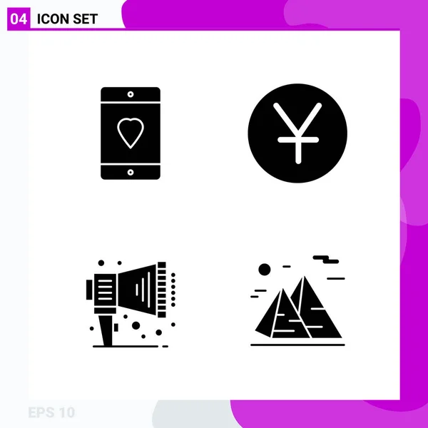 Conjunto Iconos Creativos Universales Simplemente Vector Ilustraciones Para Aplicaciones Web — Archivo Imágenes Vectoriales