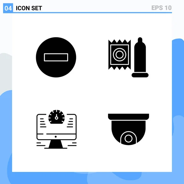 Conjunto Iconos Creativos Universales Simplemente Vector Ilustraciones Para Aplicaciones Web — Vector de stock