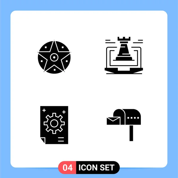 Conjunto Iconos Creativos Universales Simplemente Vector Ilustraciones Para Aplicaciones Web — Vector de stock