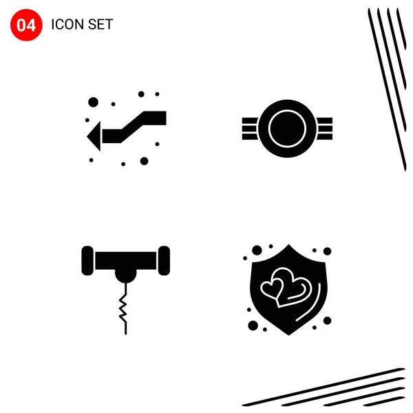 Conjunto Iconos Creativos Universales Simplemente Vector Ilustraciones Para Aplicaciones Web — Vector de stock