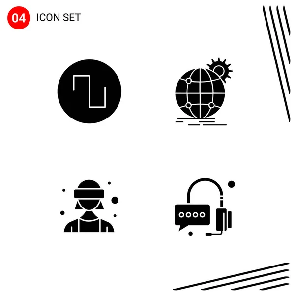 Conjunto Iconos Creativos Universales Simplemente Vector Ilustraciones Para Aplicaciones Web — Vector de stock