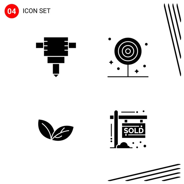 Conjunto Iconos Creativos Universales Simplemente Vector Ilustraciones Para Aplicaciones Web — Vector de stock