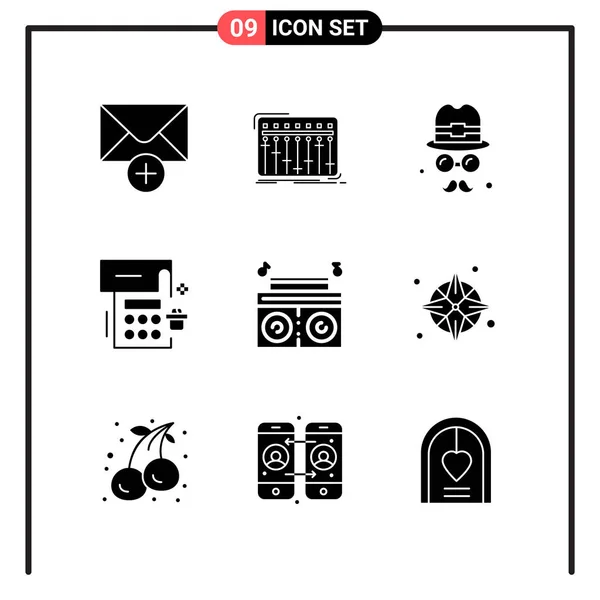 Conjunto Iconos Creativos Universales Simplemente Vector Ilustraciones Para Aplicaciones Web — Archivo Imágenes Vectoriales