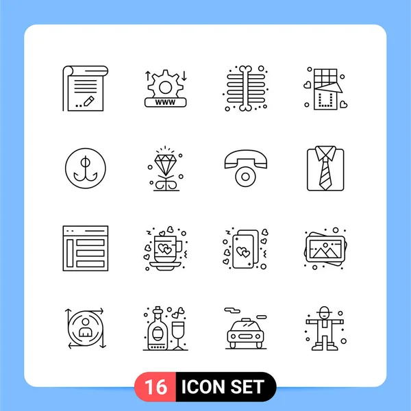 Conjunto Iconos Creativos Universales Simplemente Vector Ilustraciones Para Aplicaciones Web — Vector de stock