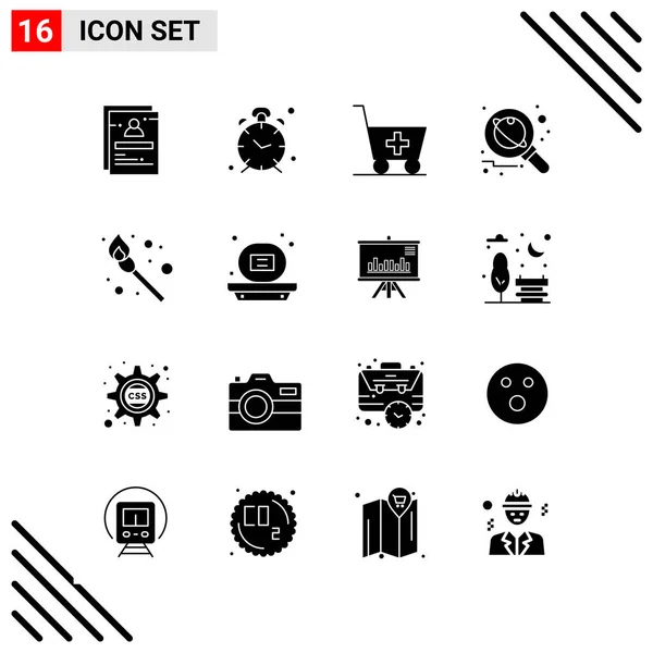 Set Universal Creative Icons Simply Vector Illustrations Web Mobile Apps — Stock Vector