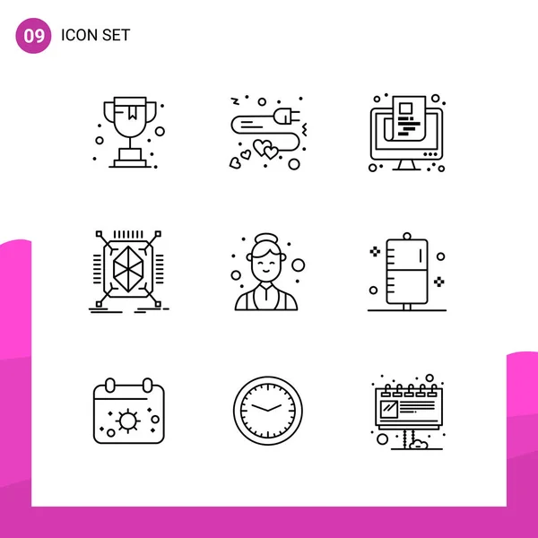 Set of 25 Universal Business Icons Vector — Stock Vector