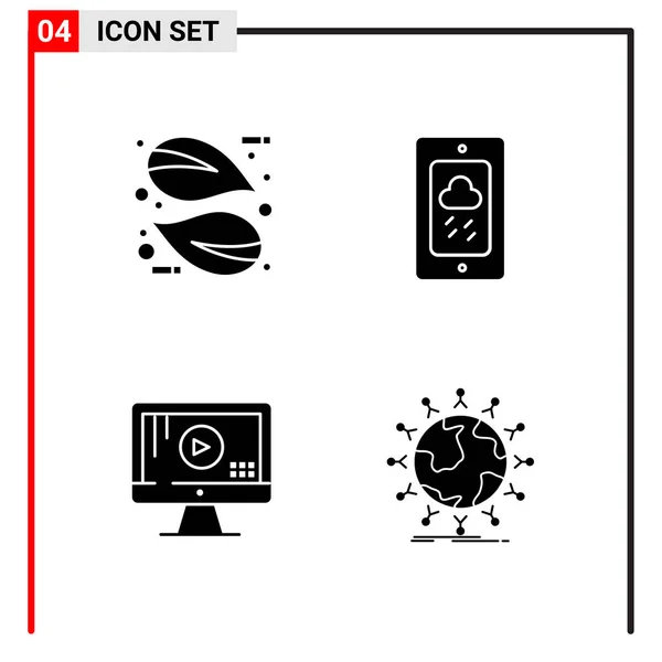 Set Universeller Kreativer Symbole Einfach Vektorillustrationen Für Web Und Mobile — Stockvektor