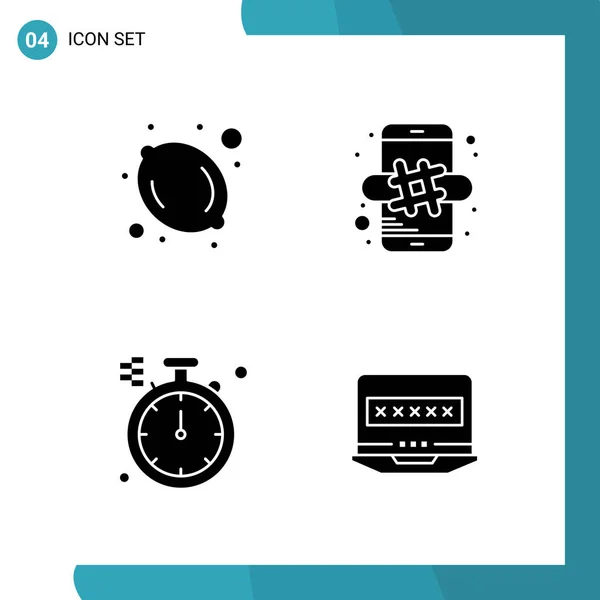 Conjunto Iconos Creativos Universales Simplemente Vector Ilustraciones Para Aplicaciones Web — Archivo Imágenes Vectoriales