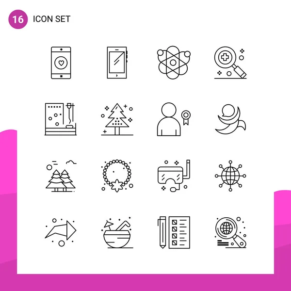 Conjunto Iconos Creativos Universales Simplemente Vector Ilustraciones Para Aplicaciones Web — Vector de stock