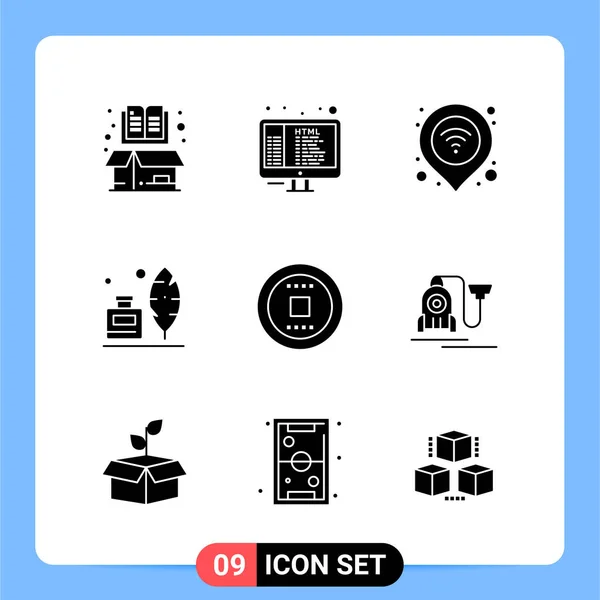 Set Universal Creative Icons Simply Vector Illustrations Web Mobile Apps — Stock Vector