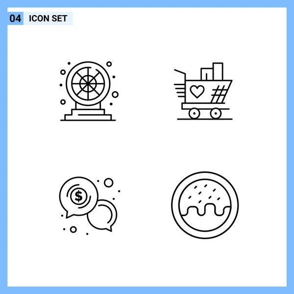 Set of 25 Universal Business Icons Vector — Stock Vector