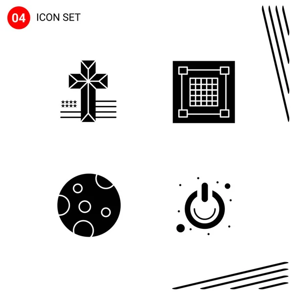 Set Universal Creative Icons Simply Vector Illustrations Web Mobile Apps — Stock Vector