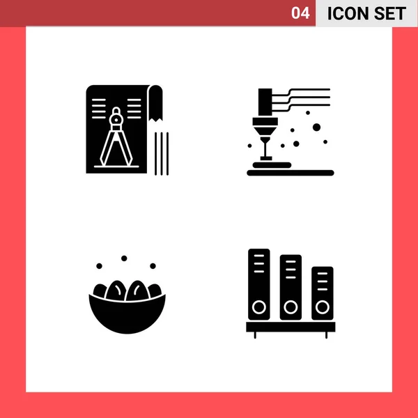 Conjunto Iconos Creativos Universales Simplemente Vector Ilustraciones Para Aplicaciones Web — Vector de stock