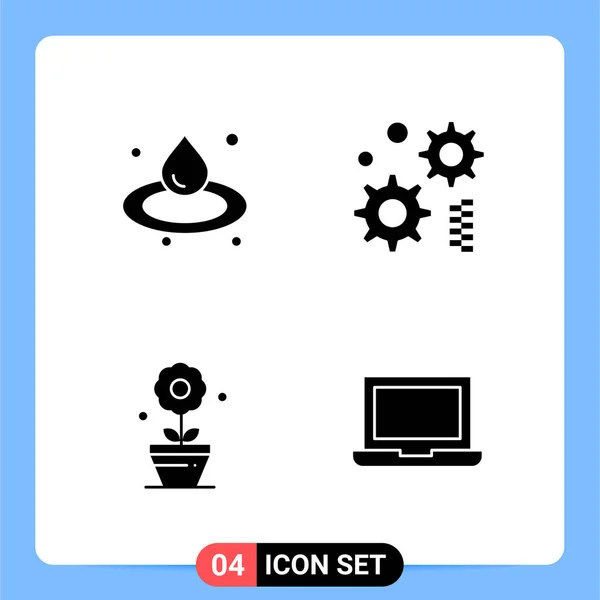 Conjunto Iconos Creativos Universales Simplemente Vector Ilustraciones Para Aplicaciones Web — Archivo Imágenes Vectoriales