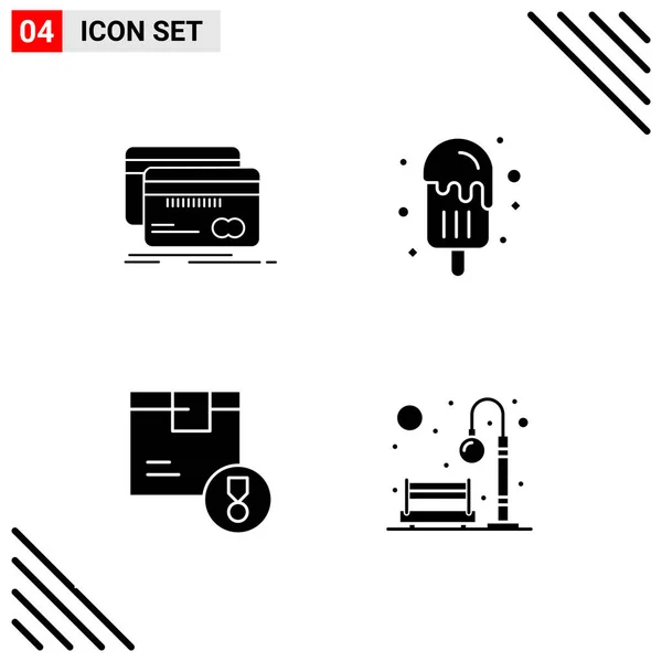 Conjunto Iconos Creativos Universales Simplemente Vector Ilustraciones Para Aplicaciones Web — Archivo Imágenes Vectoriales